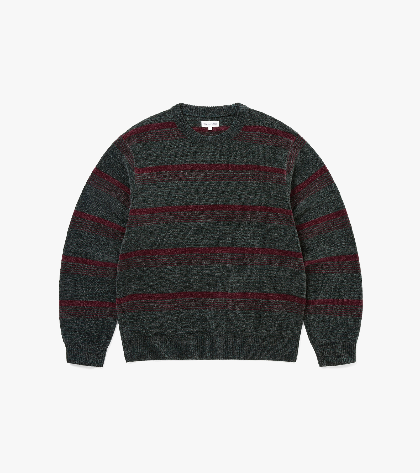 Striped Velvet Knit Sweater